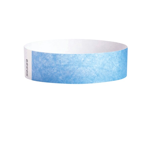 Wristband - Tyvek - Adult Blank 3/4" x 10" Blue